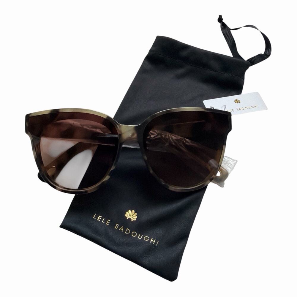Lele Sadoughi Women's Tortoise Sunglasses New - Picture 3 of 8